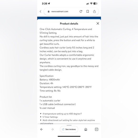 Cordless Hair Curler - Beautiful Curls - Picture 6 of 6